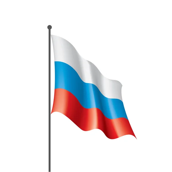 Russian flag on transparent background Royalty Free Vector