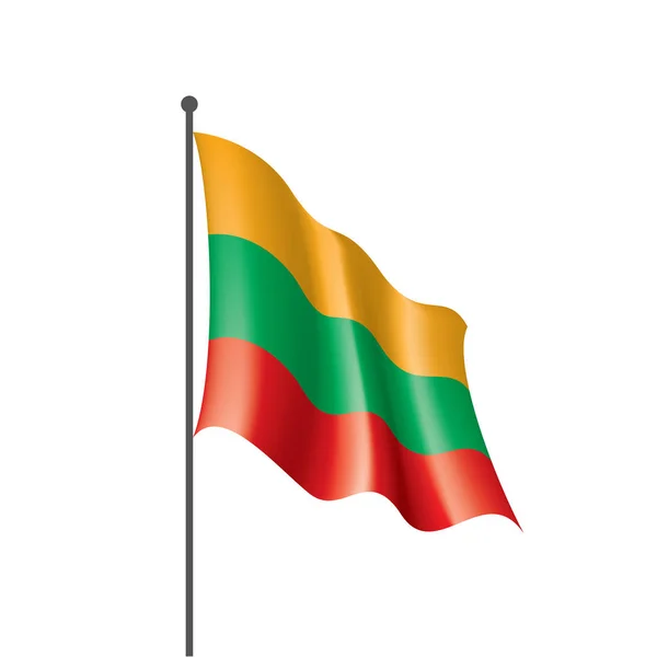 Lituânia bandeira, ilustração vetorial — Vetor de Stock