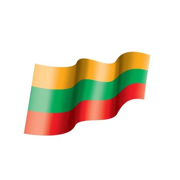 Lithuania flag, vector illustration — Stock Vector