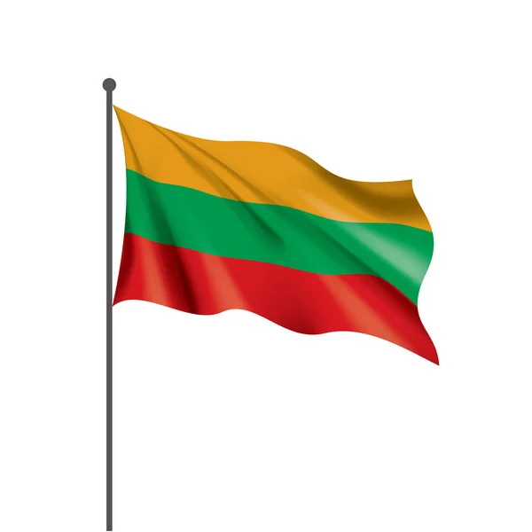 Lituânia bandeira, ilustração vetorial — Vetor de Stock