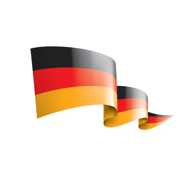 Drapeau Allemagne, illustration vectorielle sur fond blanc — Image vectorielle