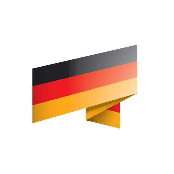 Germany flag, vector illustration on a white background — Stock Vector