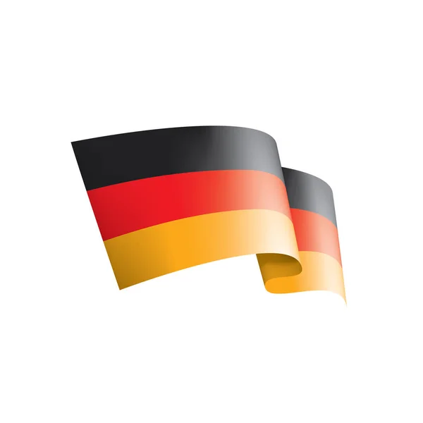 Флаг Германии, векторная иллюстрация на белом фоне — стоковый вектор