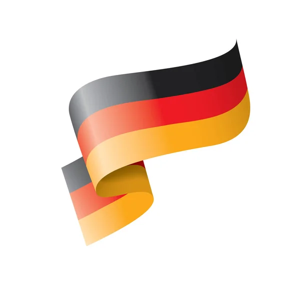 Drapeau Allemagne, illustration vectorielle sur fond blanc — Image vectorielle