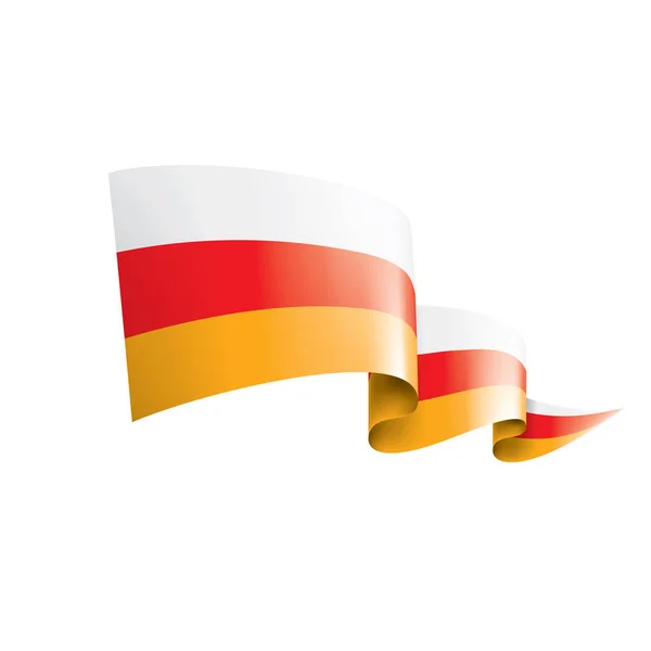 South Ossetia flag, vector illustration on a white background. — Stock Vector