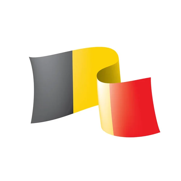Флаг Бельгии, векторная иллюстрация на белом фоне — стоковый вектор