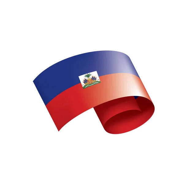 Haiti-Flagge, Vektorabbildung auf weißem Hintergrund — Stockvektor