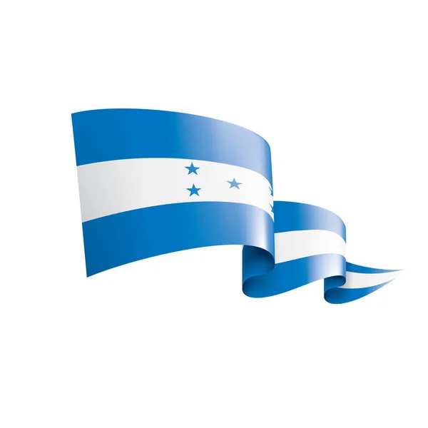 Σημαία Ονδούρας, διανυσματική απεικόνιση σε λευκό φόντο — Διανυσματικό Αρχείο