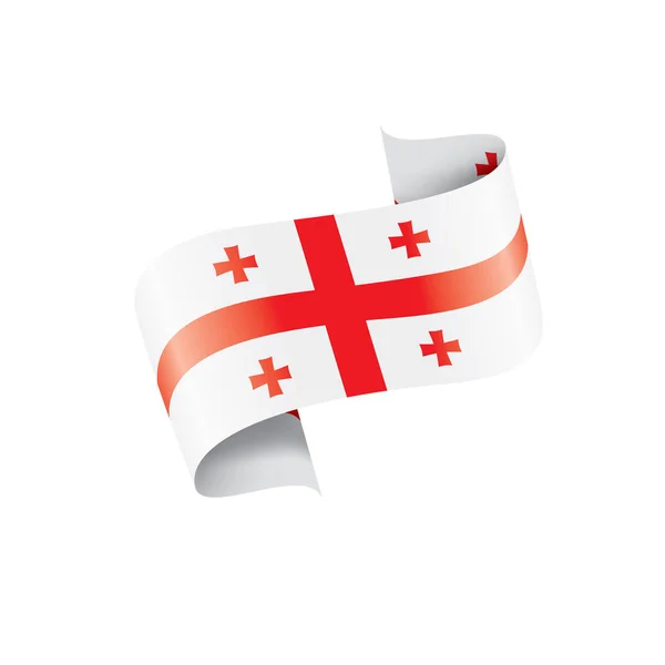 佐治亚旗子, 矢量例证在白色背景 — 图库矢量图片