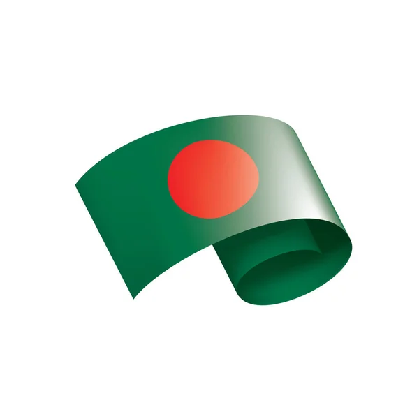 Bandeira de Bangladesh, ilustração vetorial sobre um fundo branco — Vetor de Stock