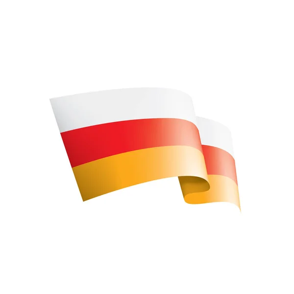 South Ossetia flag, vector illustration on a white background. — Stock Vector