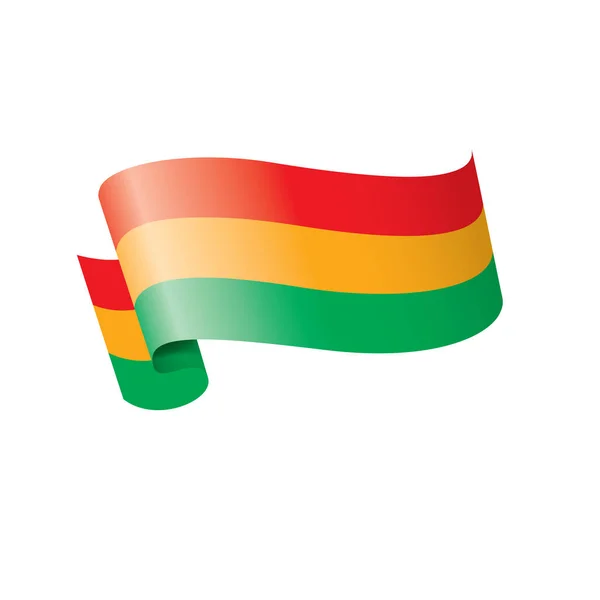 Bolivia flag, vector illustration on a white background. — Stock Vector