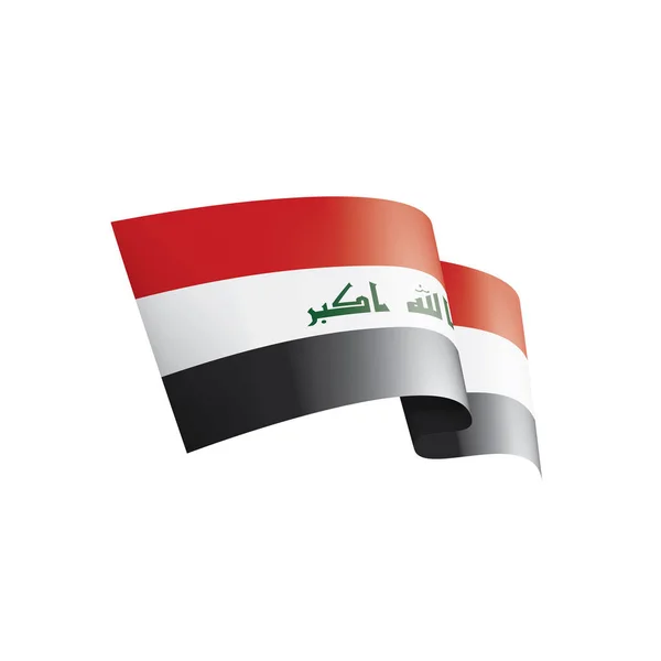 Iraqi flag, vector illustration on a white background — Stock Vector