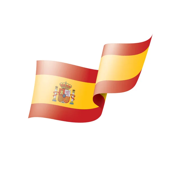 Bandeira de espanha, ilustração vetorial em um fundo branco — Vetor de Stock