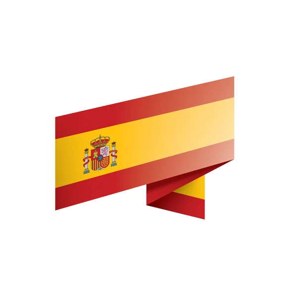 Bandera de España, ilustración vectorial sobre fondo blanco — Vector de stock