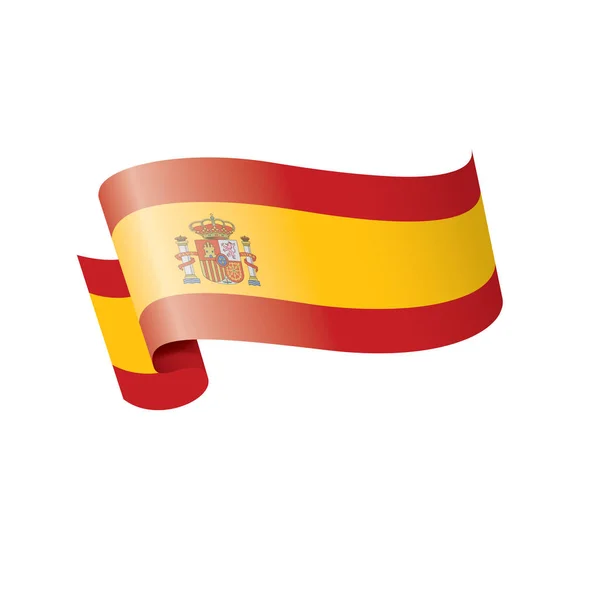 Bandeira de espanha, ilustração vetorial em um fundo branco —  Vetores de Stock