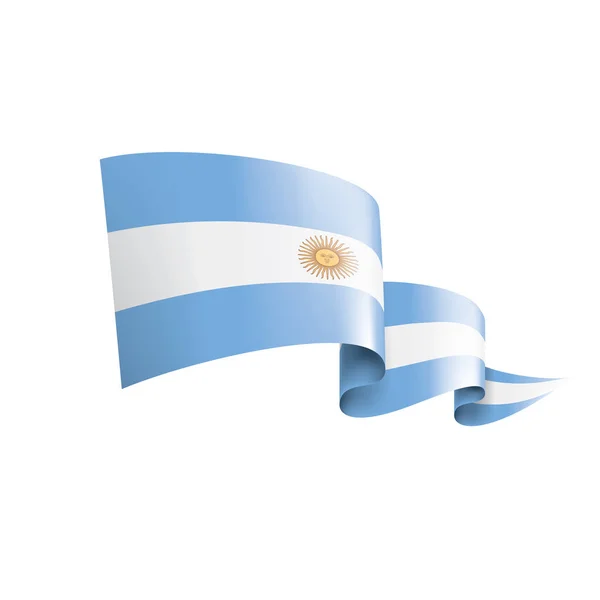 Прапор Аргентини, Векторні ілюстрації на білому фоні — стоковий вектор