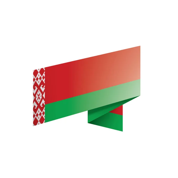 Drapeau du Belarus, illustration vectorielle sur fond blanc — Image vectorielle