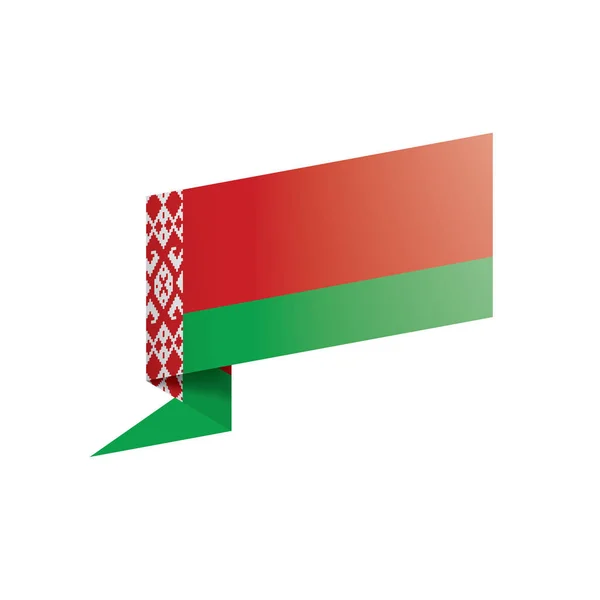 Прапор Білорусі, Векторні ілюстрації на білому фоні — стоковий вектор