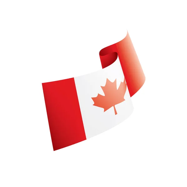 Bandera de Canadá, ilustración vectorial sobre fondo blanco — Archivo Imágenes Vectoriales