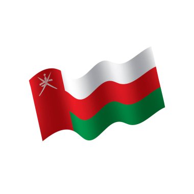 Umman bayrağı, vektör çizim