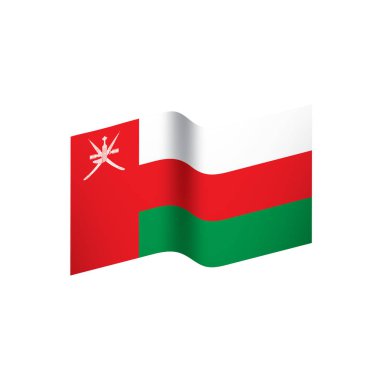 Umman bayrağı, vektör çizim