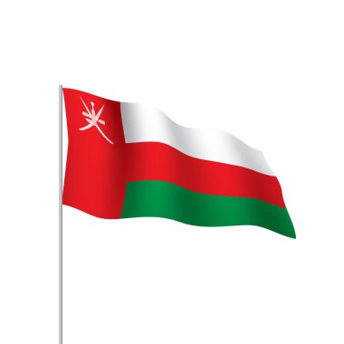 Umman bayrağı, vektör çizim