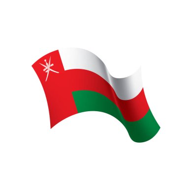 Umman bayrağı, vektör çizim