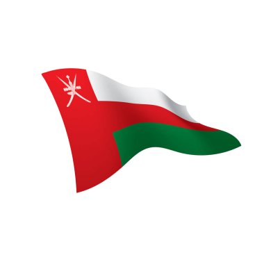 Umman bayrağı, vektör çizim