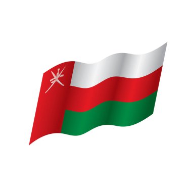 Umman bayrağı, vektör çizim