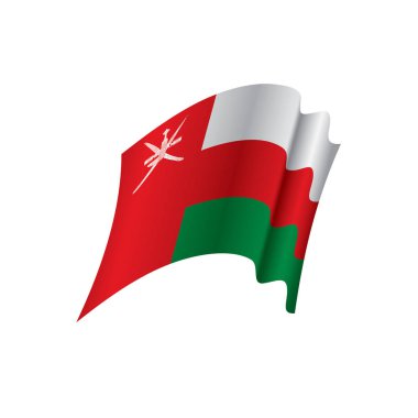 Umman bayrağı, vektör çizim