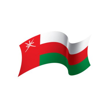 Umman bayrağı, vektör çizim