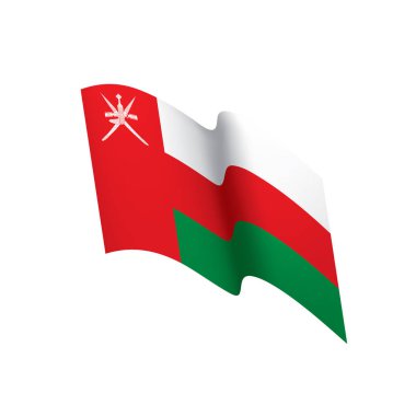 Umman bayrağı, vektör çizim