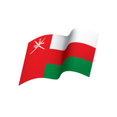 Umman bayrağı, vektör çizim