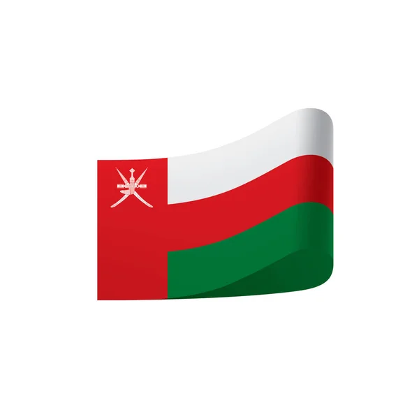 Oman flag, vector illustration — Stock Vector