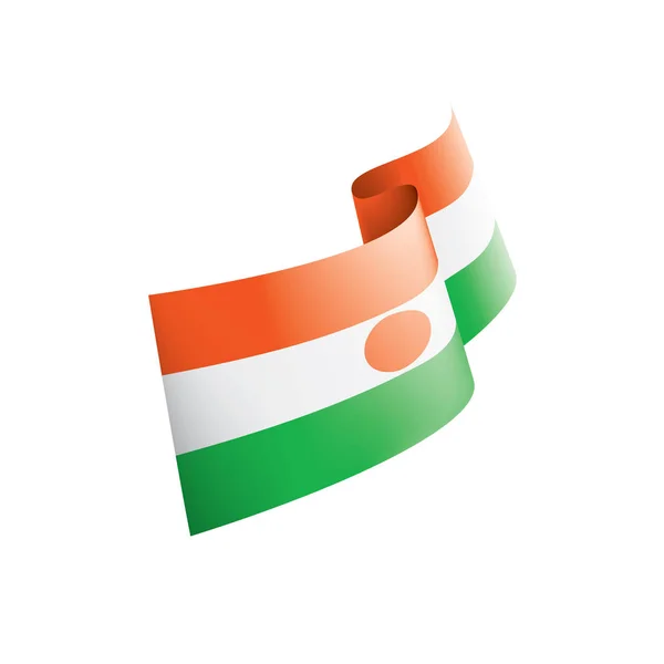 Niger flag, vektorgrafische Darstellung auf weißem Hintergrund — Stockvektor