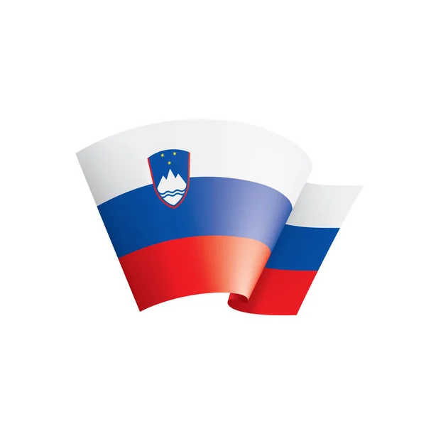 Flaga Słowenii, wektor ilustracja na białym tle — Wektor stockowy