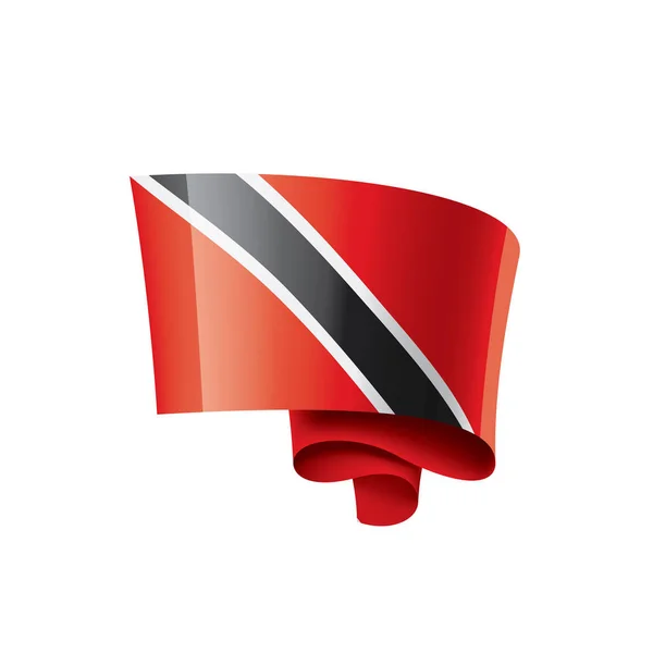 Trinidad och tobago flagga, vektor illustration på en vit bakgrund — Stock vektor