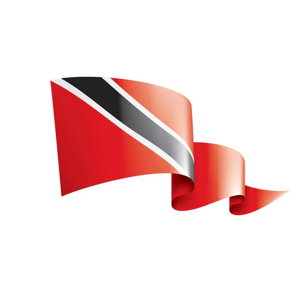 Bandiera trinidad e tobago, illustrazione vettoriale su sfondo bianco — Vettoriale Stock