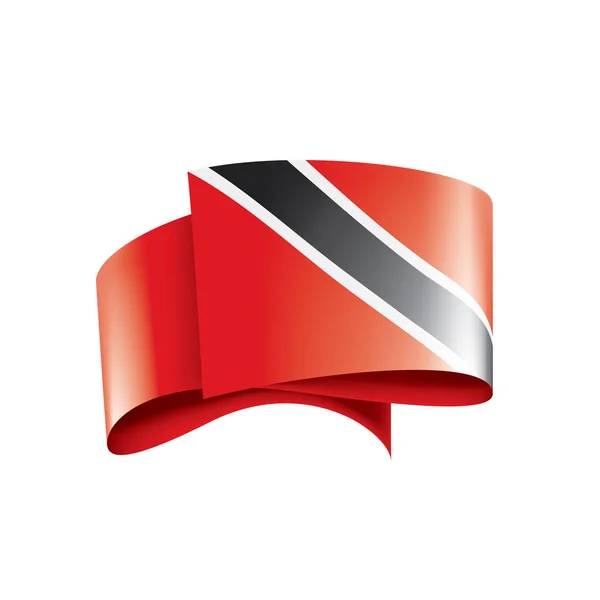 Trinidad Tobago Bandeira Nacional Ilustração Vetorial Sobre Fundo Branco — Vetor de Stock