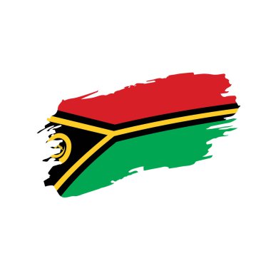 Vanuatu bayrağını, vektör çizim