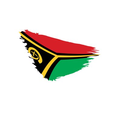 Vanuatu bayrağını, vektör çizim