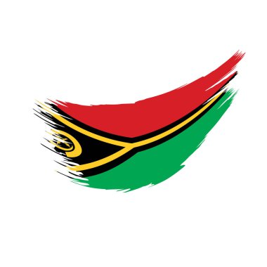Vanuatu bayrağını, vektör çizim