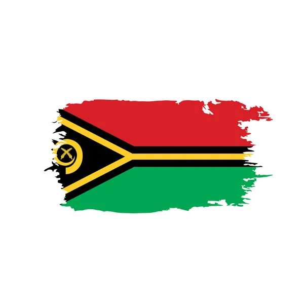 De vlag van Vanuatu, vectorillustratie — Stockvector