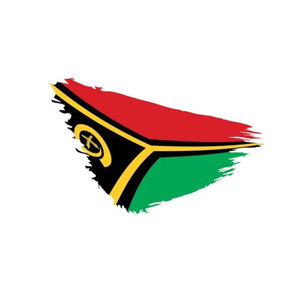 Bandera de Vanuatu, ilustración vectorial — Vector de stock