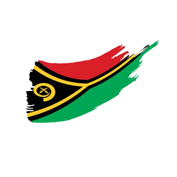 Vanuatu flag, vector illustration — Stock Vector
