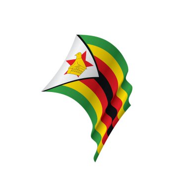 Zimbabve bayrağı, vektör çizim