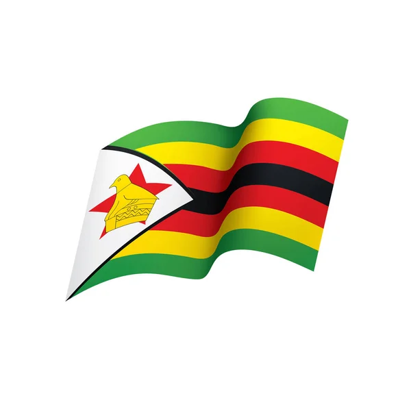 De vlag van Zimbabwe, vectorillustratie — Stockvector