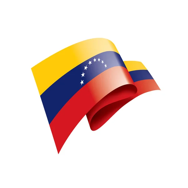 Bandeira da Venezuela, ilustração vetorial sobre um fundo branco — Vetor de Stock