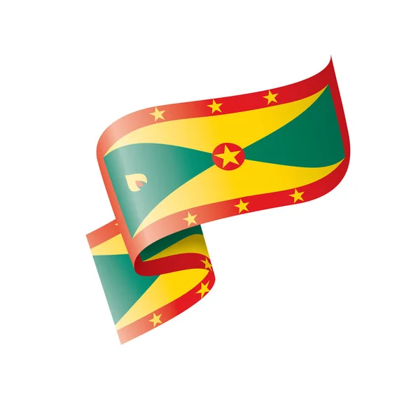Прапор Гренади, Векторні ілюстрації на білому фоні — стоковий вектор